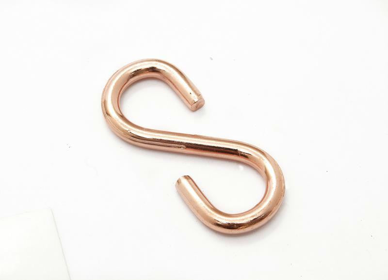 2e HG Copper Pot Rack S Hooks - Set of 2