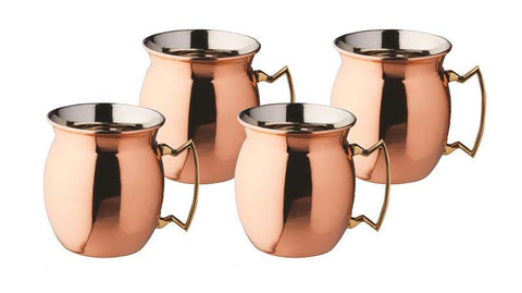 16 oz Solid Copper Moscow Mule Mugs - Set of 4