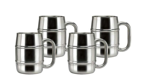 16.9 oz Keep-Kool Double Wall Stainless Steel Mug - Set of 4