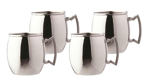 16 oz Steelii Stainless Steel  Moscow Mule Mug - Set of 4