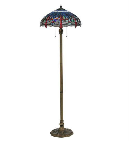 60 Inch H Tiffany Hanginghead Dragonfly Floor Lamp