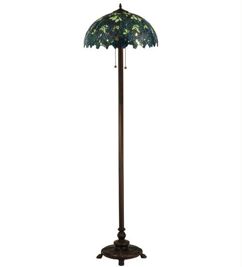 63 Inch H Nightfall Wisteria Floor Lamp