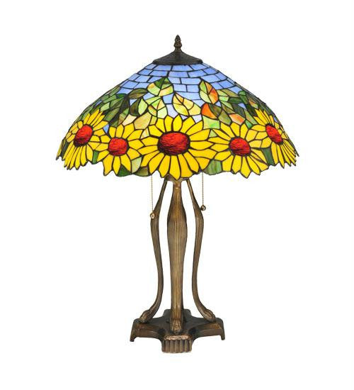 24 Inch H Wild Sunflower Table Lamp