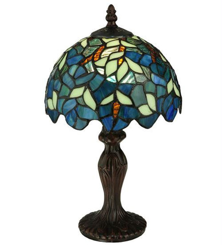 14 Inch H Nightfall Wisteria Mini Lamp