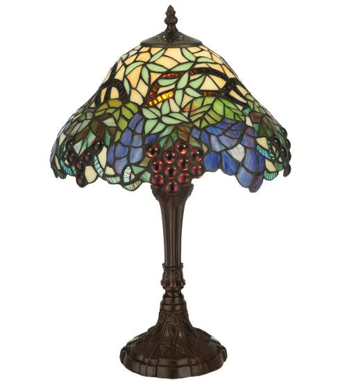 18.5 Inch H Spiral Grape Accent Lamp