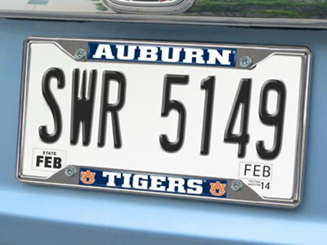 FanMats Auburn License Plate Frame 6.25x12.25