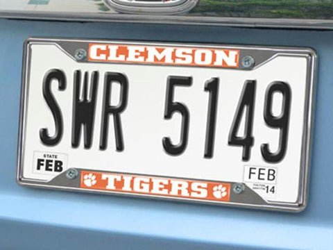 FanMats Clemson License Plate Frame 6.25x12.25