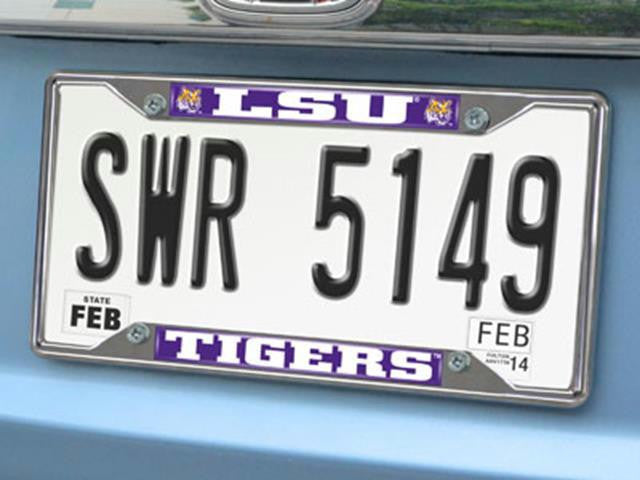 FanMats Louisiana State License Plate Frame 6.25x12.25