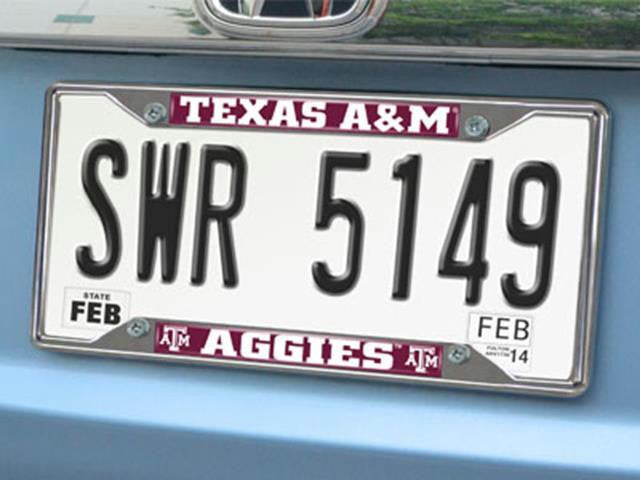 FanMats Texas A&M License Plate Frame 6.25x12.25