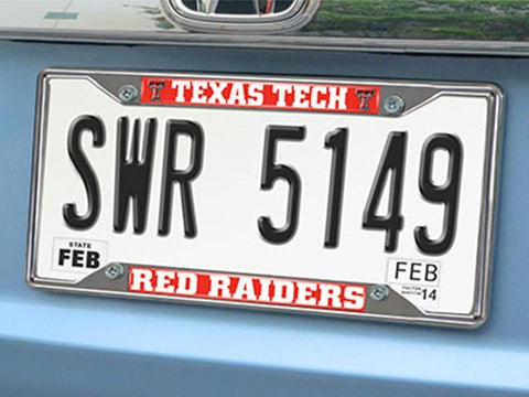 FanMats Texas Tech License Plate Frame 6.25x12.25