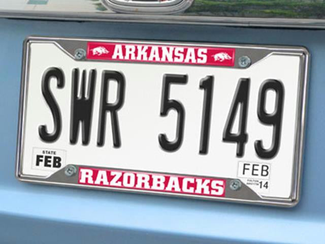 FanMats Arkansas License Plate Frame 6.25x12.25