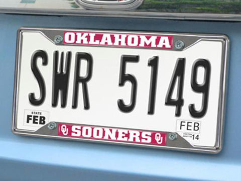 FanMats Oklahoma License Plate Frame 6.25x12.25