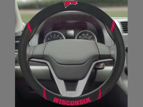 FanMats Wisconsin Steering Wheel Cover 15x15