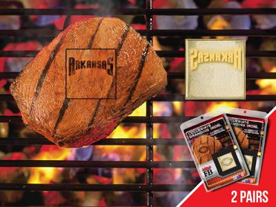 FanMats University of Arkansas  Grilling Fanbrand 2 Pack