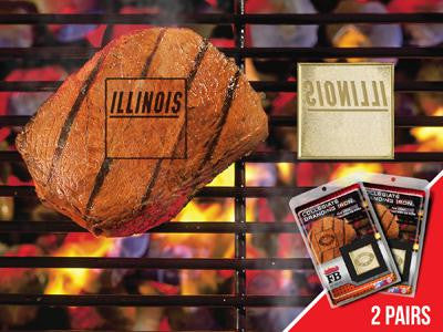 FanMats University of Illinois  Grilling Fanbrand 2 Pack