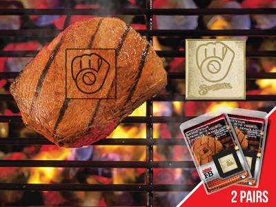 FanMats MLB - Milwaukee Brewers  Grilling Fanbrand 2 Pack