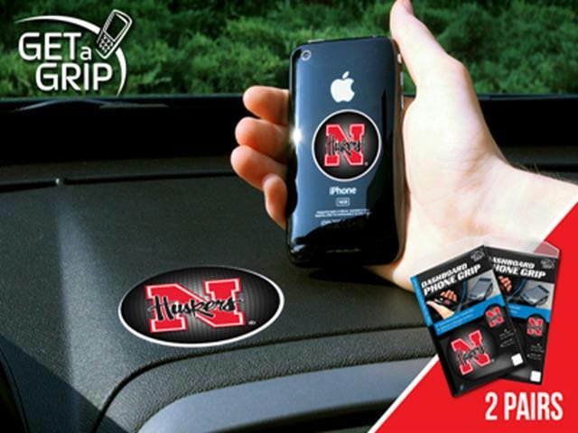 FanMats University of Nebraska Cell Phone Get a Grip 2 Pack