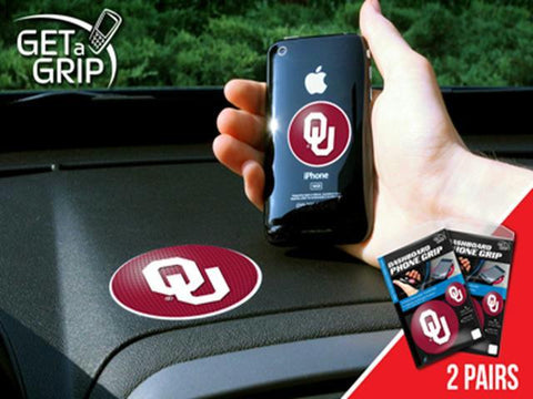 FanMats University of Oklahoma Cell Phone Get a Grip 2 Pack