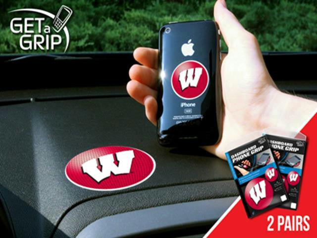 FanMats University of Wisconsin Cell Phone Get a Grip 2 Pack