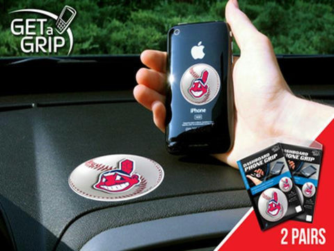 FanMats MLB - Cleveland Indians Cell Phone Get a Grip 2 Pack