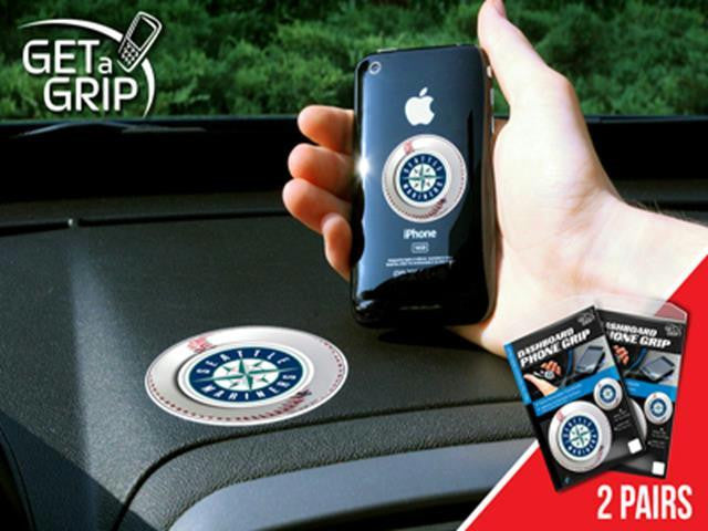FanMats MLB - Seattle Mariners Cell Phone Get a Grip 2 Pack