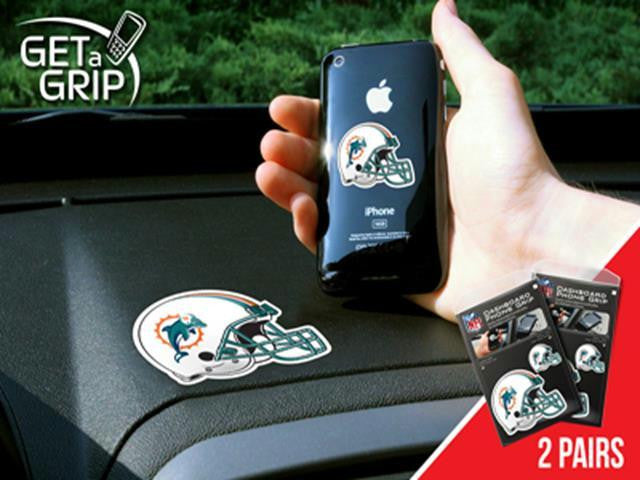 FanMats NFL - Miami Dolphins Cell Phone Get a Grip 2 Pack