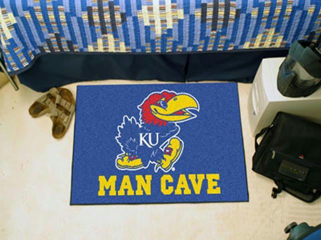 FanMats University of Kansas Man Cave Starter Rug 19x30