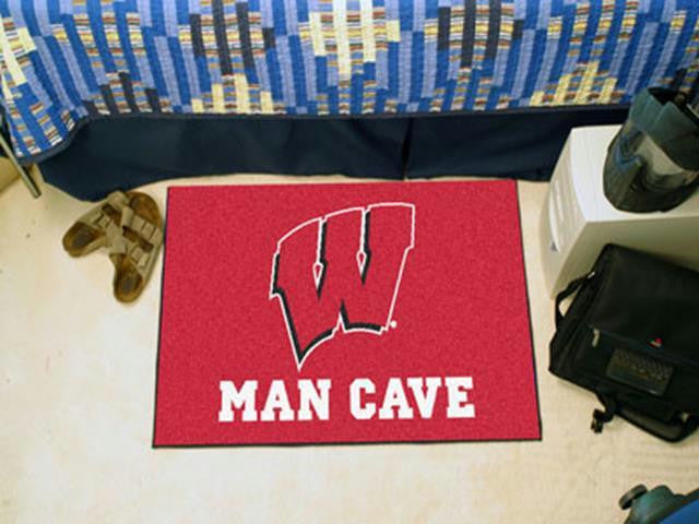 FanMats University of Wisconsin Man Cave Starter Rug 19x30