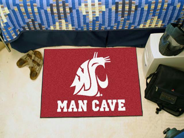 FanMats Washington State University Man Cave Starter Rug 19x30