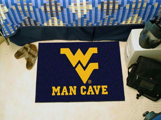 FanMats West Virginia University Man Cave Starter Rug 19x30