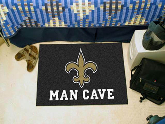 FanMats  NFL - New Orleans Saints Man Cave Starter Rug 19x30