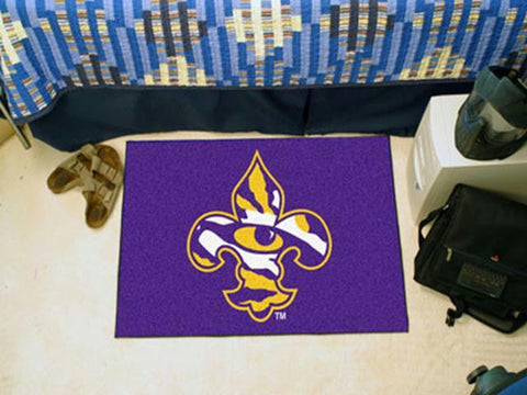 FanMats LSU Fleur-De-Lis Starter Ball Rug 20x30