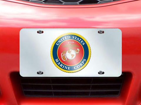 FanMats Marines License Plate Inlaid 6x12