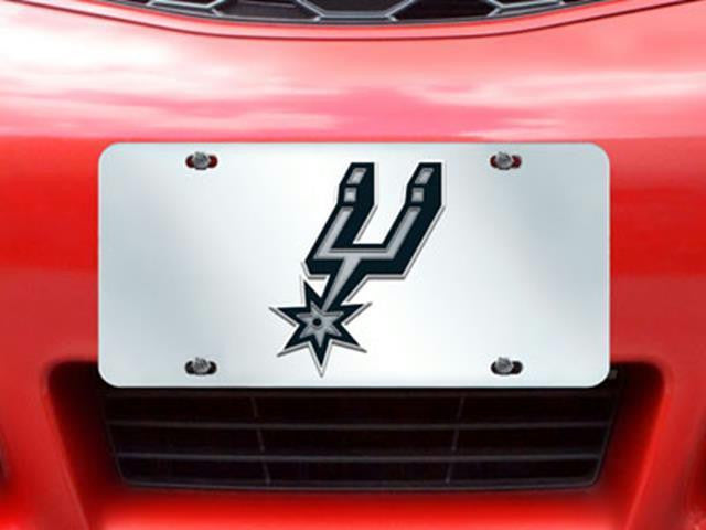 FanMats NBA-San Antonio Spurs License Plate Inlaid 6x12