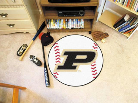 FanMats Purdue \'P\' Baseball Mat 27 diameter