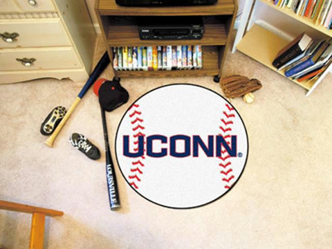 FanMats University of Connecticut Baseball Mat 26 diameter