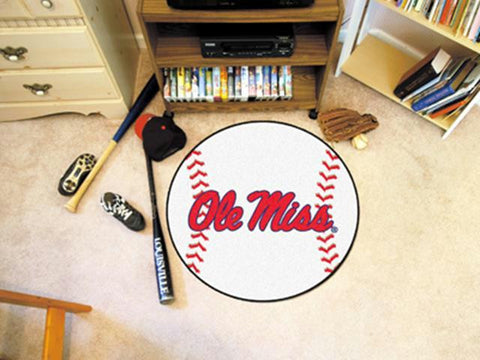 FanMats University of Mississippi Baseball Mat 26 diameter