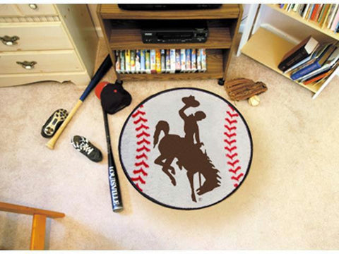 FanMats University of Wyoming Baseball Mat 26 diameter 27 diameter