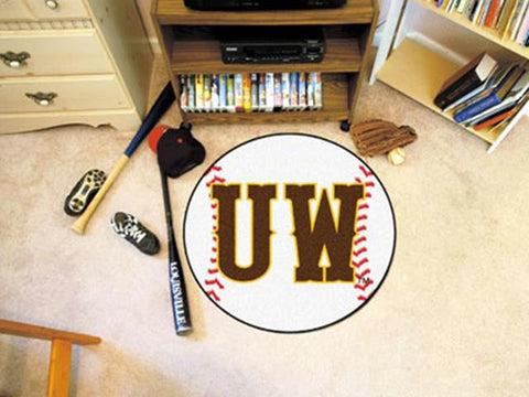 FanMats University of Wyoming Baseball Mat 26 diameter