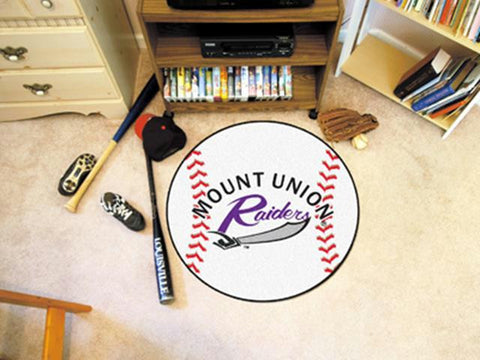 FanMats Mount Union Baseball Mat 26 diameter