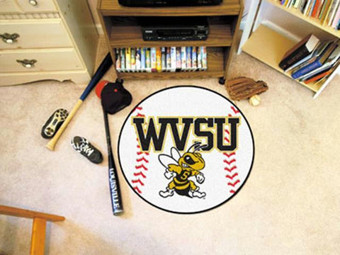 FanMats West Virginia State University Baseball Mat 26 diameter