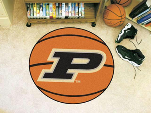 FanMats Purdue \'P\' Basketball Mat 27 diameter