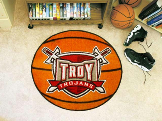 FanMats Troy University Basketball Mat 26 diameter