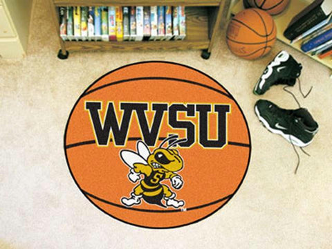 FanMats West Virginia State University Basketball Mat 26 diameter