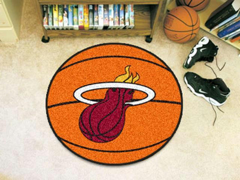 FanMats NBA - Miami Heat Basketball Mat 26 diameter