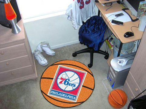 FanMats NBA - Philadelphia 76ers Basketball Mat 26 diameter
