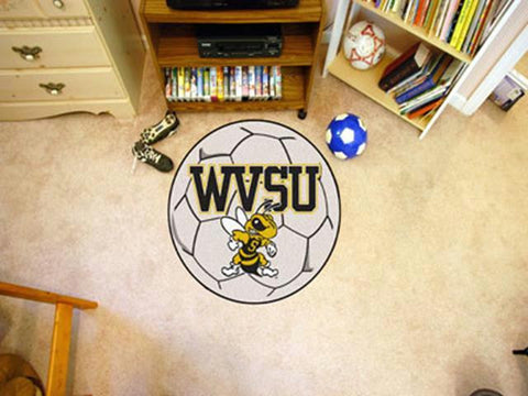 FanMats West Virginia State University Soccer Mat 26 diameter