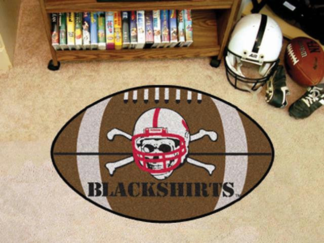 FanMats Nebraska Blackshirts Football Rug 22x35