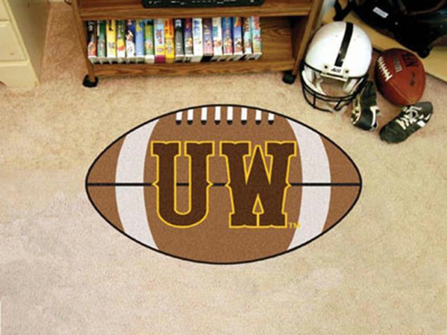 FanMats University of Wyoming Football Rug 22x35