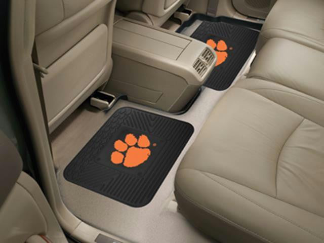 FanMats Clemson University  Backseat Utility Mats 2 Pack 14x17